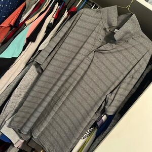 Grey golf polo